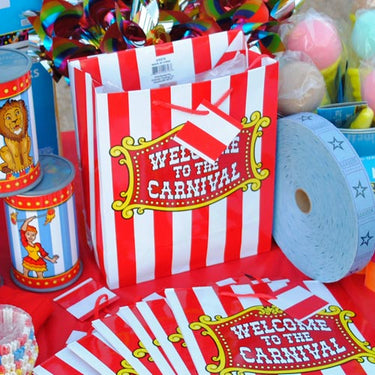 treat bags for a backyard carnival